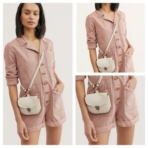 Free People Pink Jumpsuit
